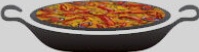 Verano Spanish Ceramics Enamelled Steel Paella Pan W/Handles - 34Cm, Black 234