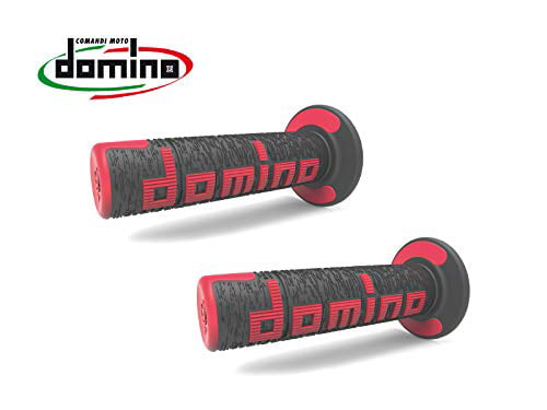 Free Shipping Off Road Domino Grips Black-Red Closed D 22 Mm L 120 Mm