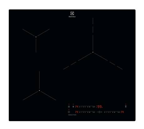 Placa Electrolux LIT6340CK Inducción 3 Zonas 60 cm Negro