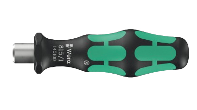 Wera 815/1 Kraftform Bitholding Screwdriver Handle 1/4"" Hex - 78mm Long - 145100