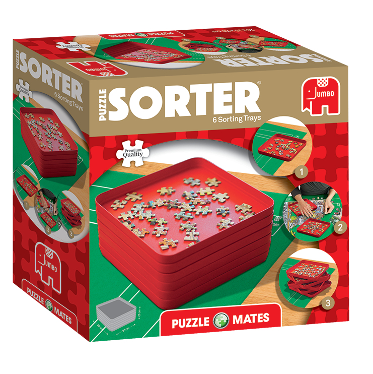 Puzzle Sorter Puzzle Mates Jigsaw Piece Sorting Tray with 6 Sections - Image 6