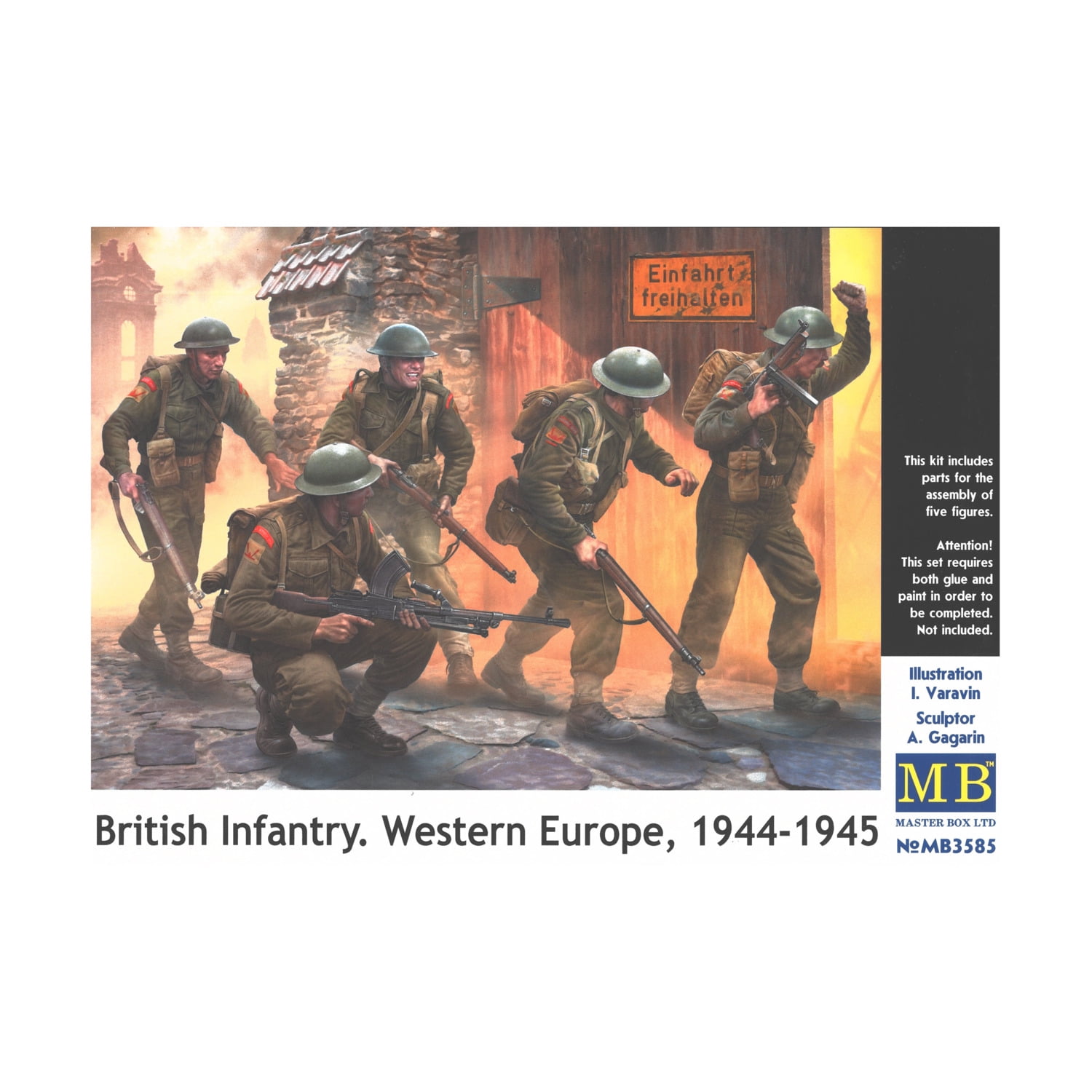 MAS3585 - Masterbox 1:35 - WWII British Infantry, Western Europe