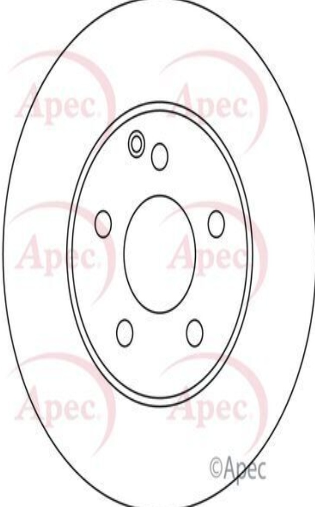 APEC DSK2224 Brake Disc Front Vented 295mm Outer Ø Fits Mercedes-Benz E-Class