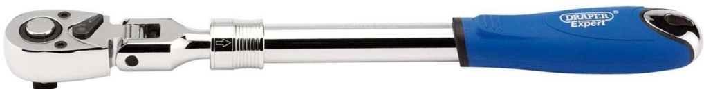 Draper 26817 Draper Expert Flexible Head Extending Reversible Ratchet 1/2"" Sq Dr