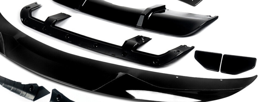 FOR BMW X5 F15 M PERFORMANCE BODY KIT FRONT SPLITTER & REAR DIFFUSER GLOSS BLACK