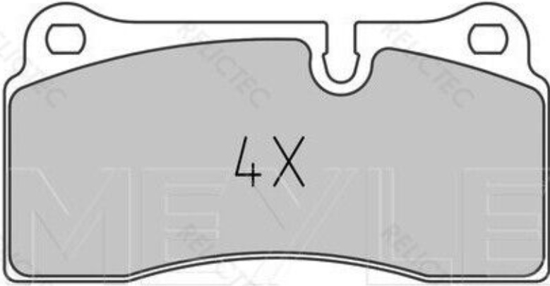 Rear MEYLE GERMANY 025 242 6118 Brake Pad Set, disc brake for AUDI