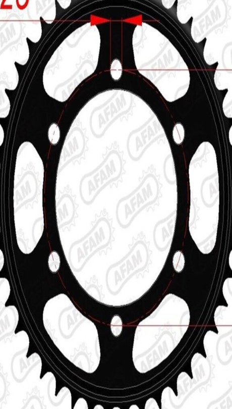 AFAM Standard Steel Sprocket 12813-Step 530 For Motorcycle Parts Accessories