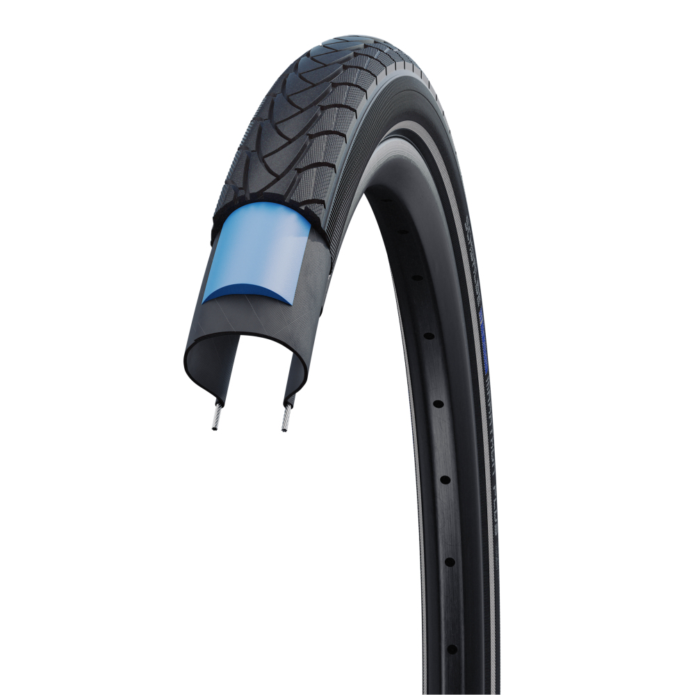 2x Schwalbe MARATHON PLUS 700 x 35c Puncture Protected TYRES + BALDYS MINI PUMP