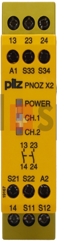 Pilz Safety Relay PNOZ X2 24VAC/DC 2N/O Safety Relay 774303 DIN Rail 6A