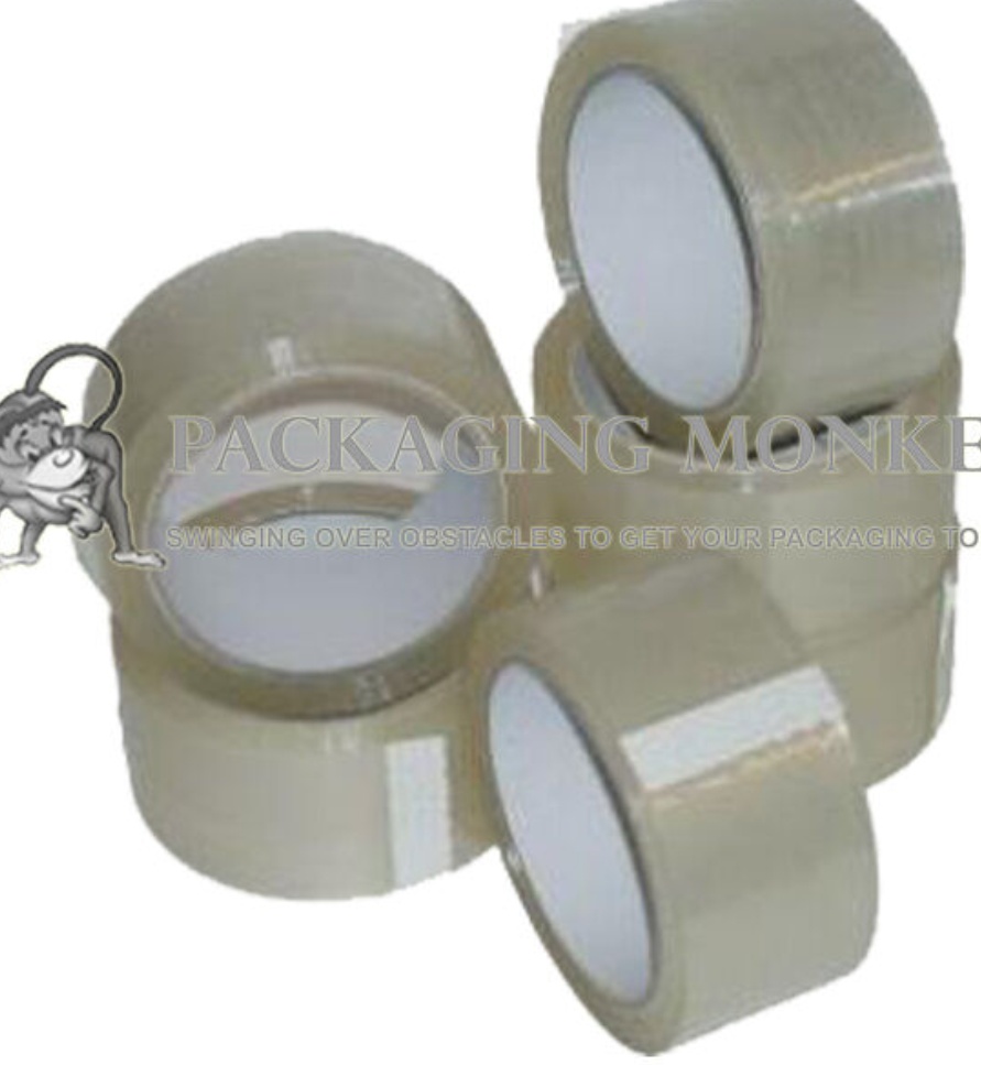 2 Rolls Of Strong Clear Packing Parcel Tape 48mm x 66M