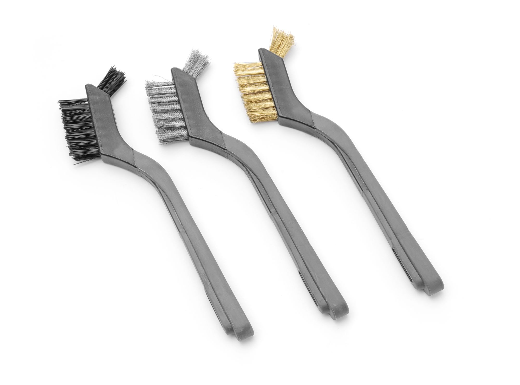 Set Of 3 Narrow Metal Grill Brushes 17.8 Cm - Hendi - Kitchen