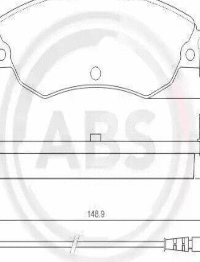 Brake pads 37278 A.B.S. for CITROËN C5 I C5 II
