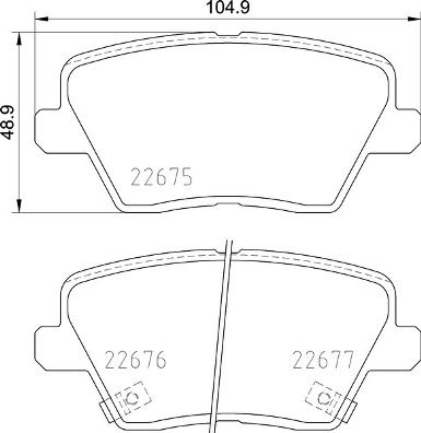 Rear BREMBO P 30 109 Brake Pad Set, disc brake for HYUNDAI,KIA - Image 27