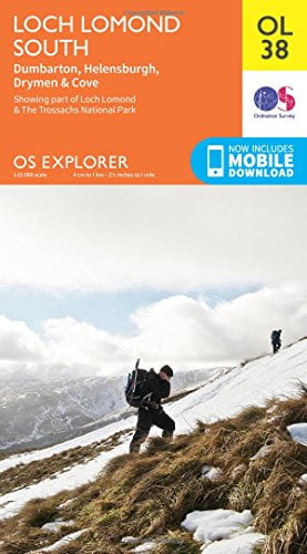 Loch Lomond South Ordnance Survey Explorer Map OL 38