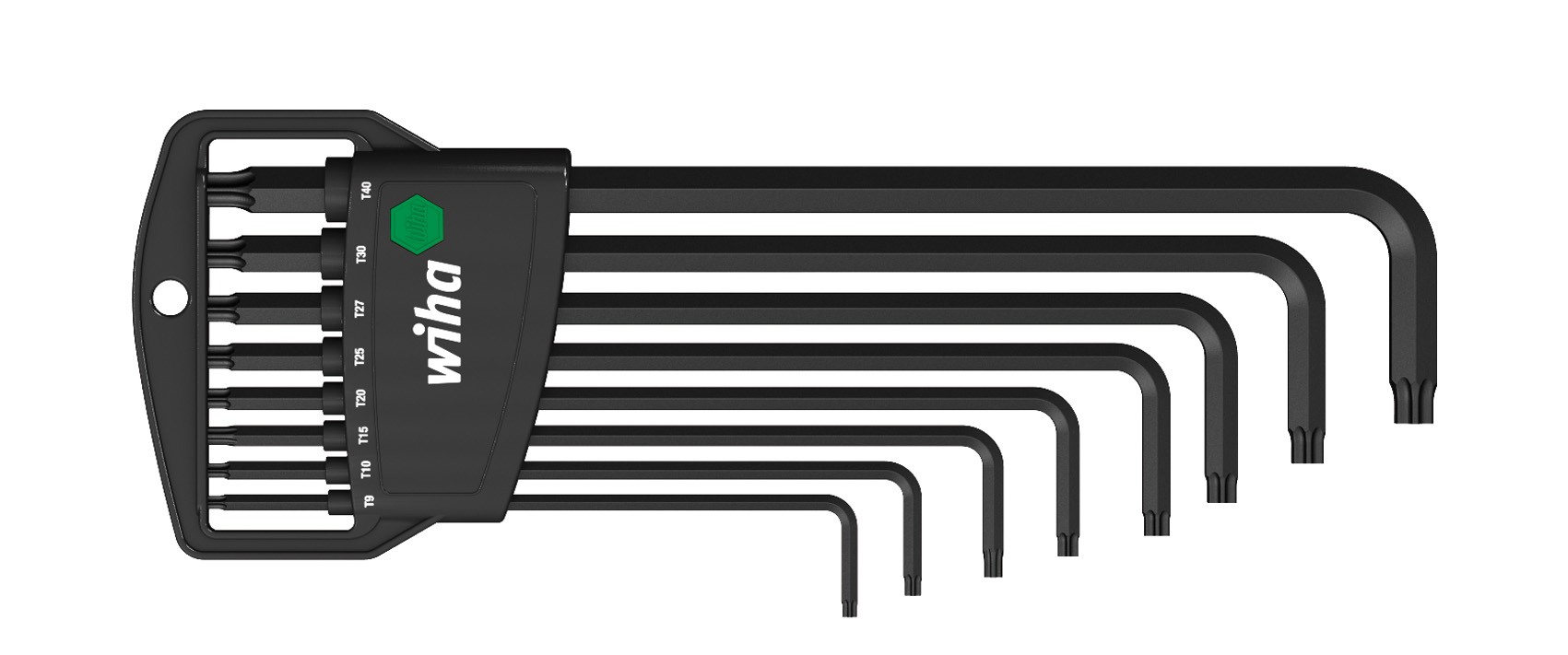Wiha 34736 Torx L-key Allen 8pcs Set T9 To T40 With Holder Black oxidised