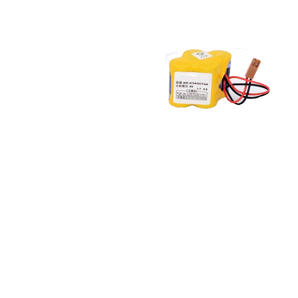 6Pcs New BR-2/3AGCT4A 6V Battery for FANUC CNC Machine A98L-0031-0025 with Plug