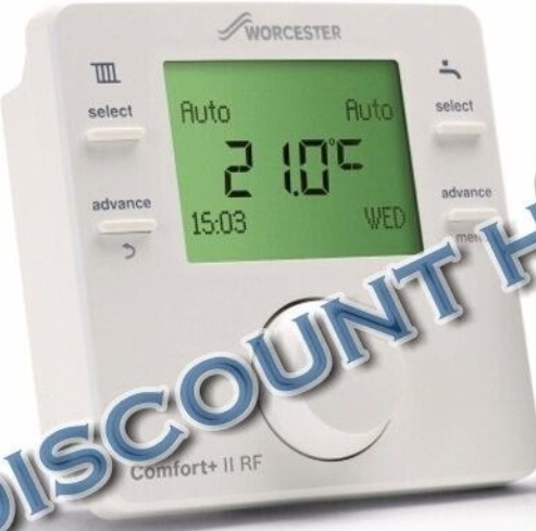 Worcester Greenstar Comfort+ II RF Programmable Thermostat & Receiver 7738112324