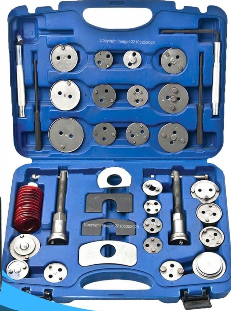 Brake Caliper Piston Rewind Wind Back Tool Kit Carbon Steel 35Pcs SWTOOL35. +M