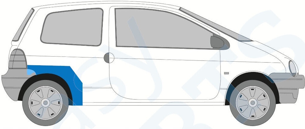 RENAULT TWINGO 1993-1998 REAR WHEEL ARCH REPAIR PANEL / RIGHT RH