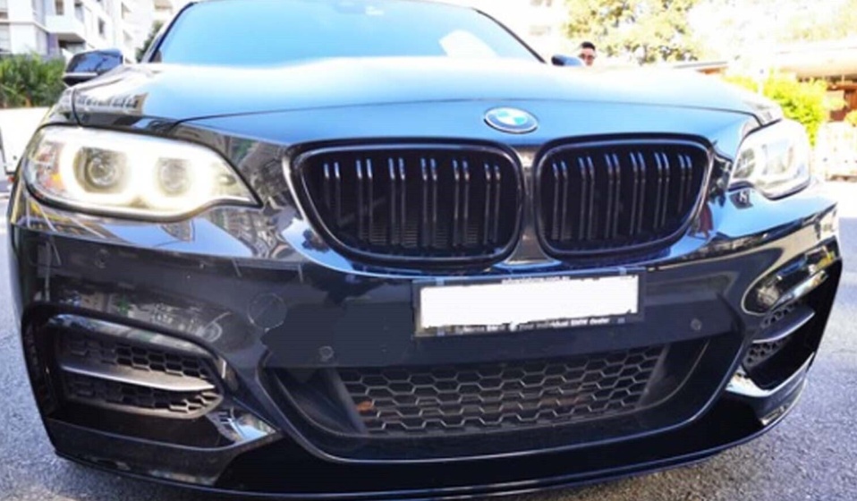 Fits Bmw 2 Series F22 F23 M2 F87 2014-2021 Front Kidney Grilles Double Slats Gloss Black 9145588448224 - Image 3