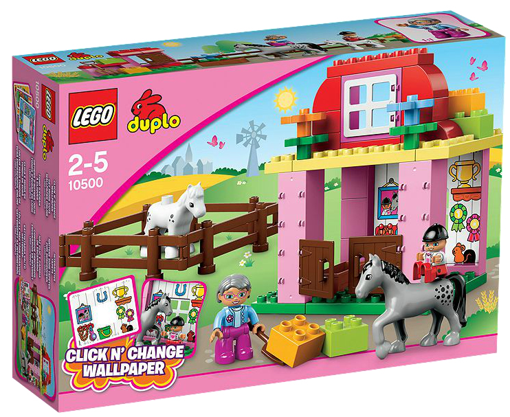 Lego Duplo 10500 Pferdestall Horse Stable Reitstall Pferd Pony Bauernhof Stall