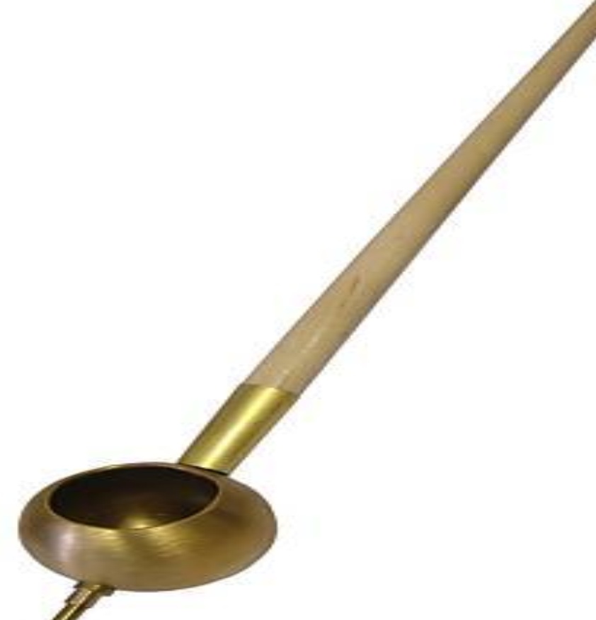 BATIK 1mm TJANTING TOOL BRASS BOWL WOODEN HANDLE APPLY WAX TO FABRIC SILK CRAFT