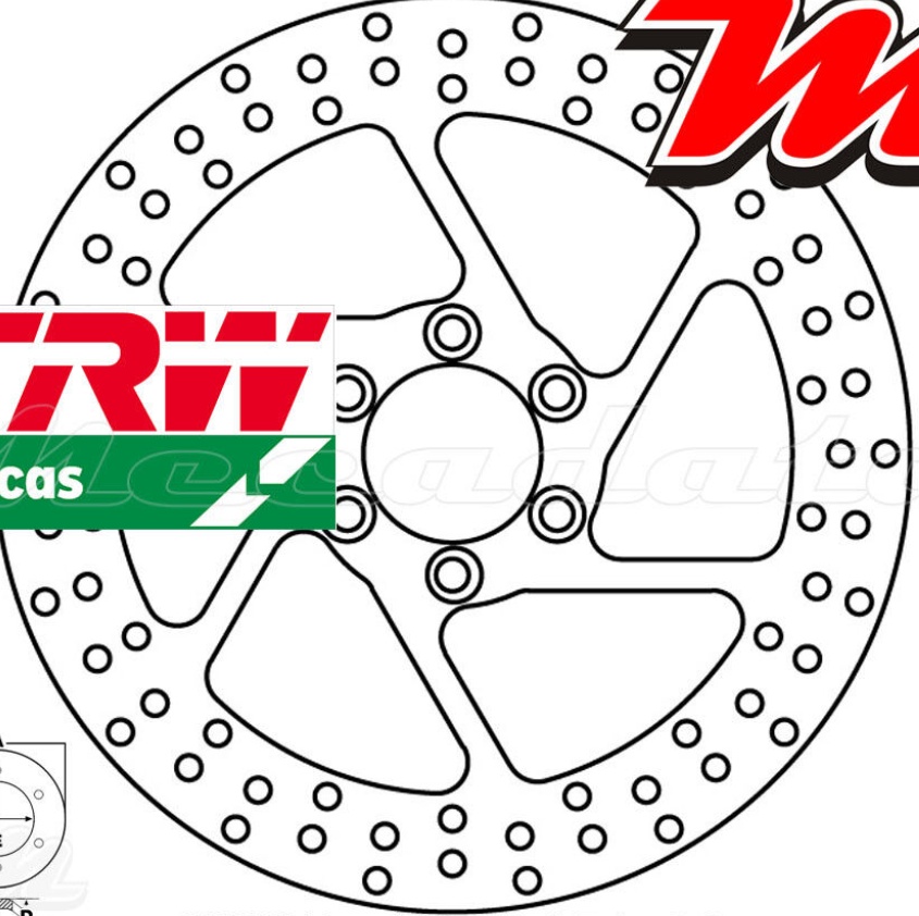 Free Shipping TRW MST 231 Brake Disc For Motorcycle Parts Accessories
