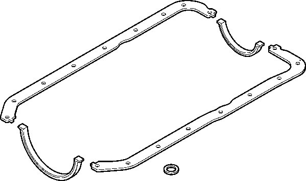 ELRING 751.040 Oil Sump Gasket Set Fits Ford Courier Escort Fiesta Ka Mazda 121