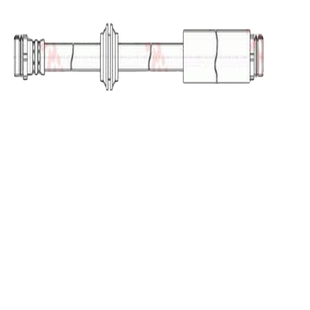 Flexible brake hose with internal thread PHA566 TRW for VW CADDY III Estate