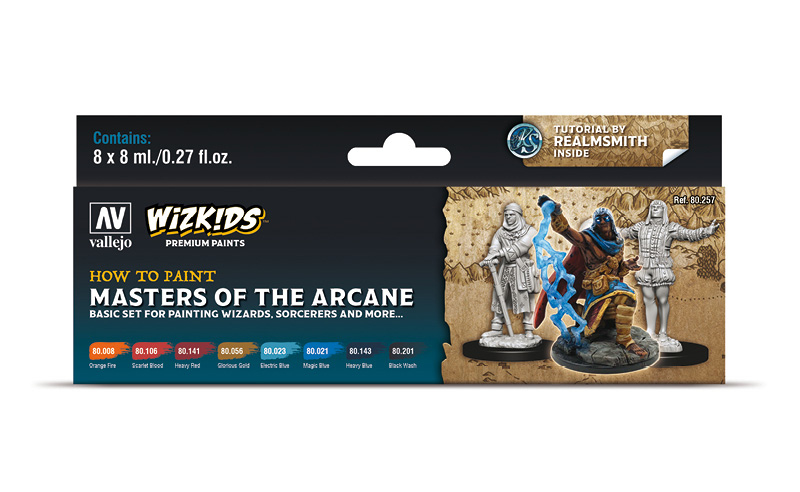 VAL80257 - AV Vallejo Wizkids Set - Masters of the Arcane