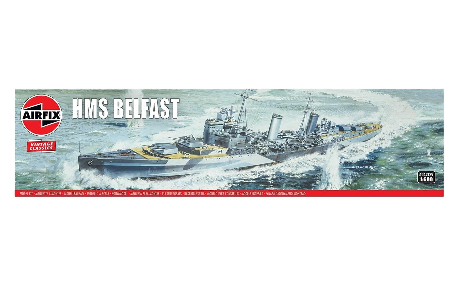 Airfix 1/600 Scale HMS Belfast Model Kit - Image 7