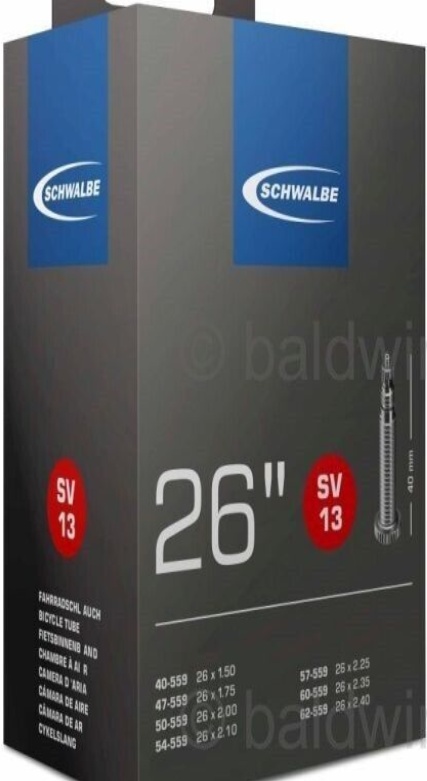 26 x 2.00 SCHWALBE SV13 Inner Tube 40mm Presta / French Valve