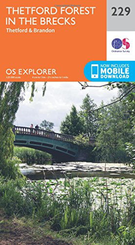 Thetford Forest in the Brecks Explorer Map 229 Ordnance Survey