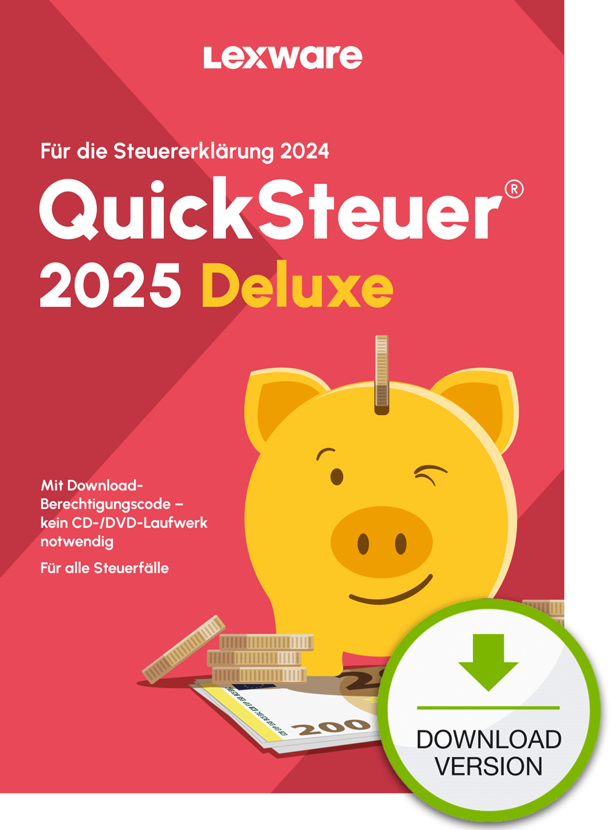 Lexware QuickSteuer Deluxe 2025 - Steuersoftware - Steuerjahr 2024 - Download - Image 2