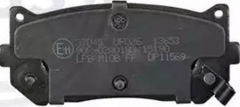 37045 A.B.S. Brake Pad Set, disc brake for KIA
