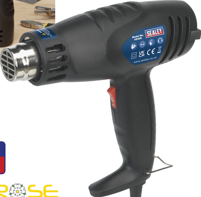 Sealey Hot Air Gun 1600W 2-Speed 375C 500C For Paint Stripping Soldering HS105 - Image 5