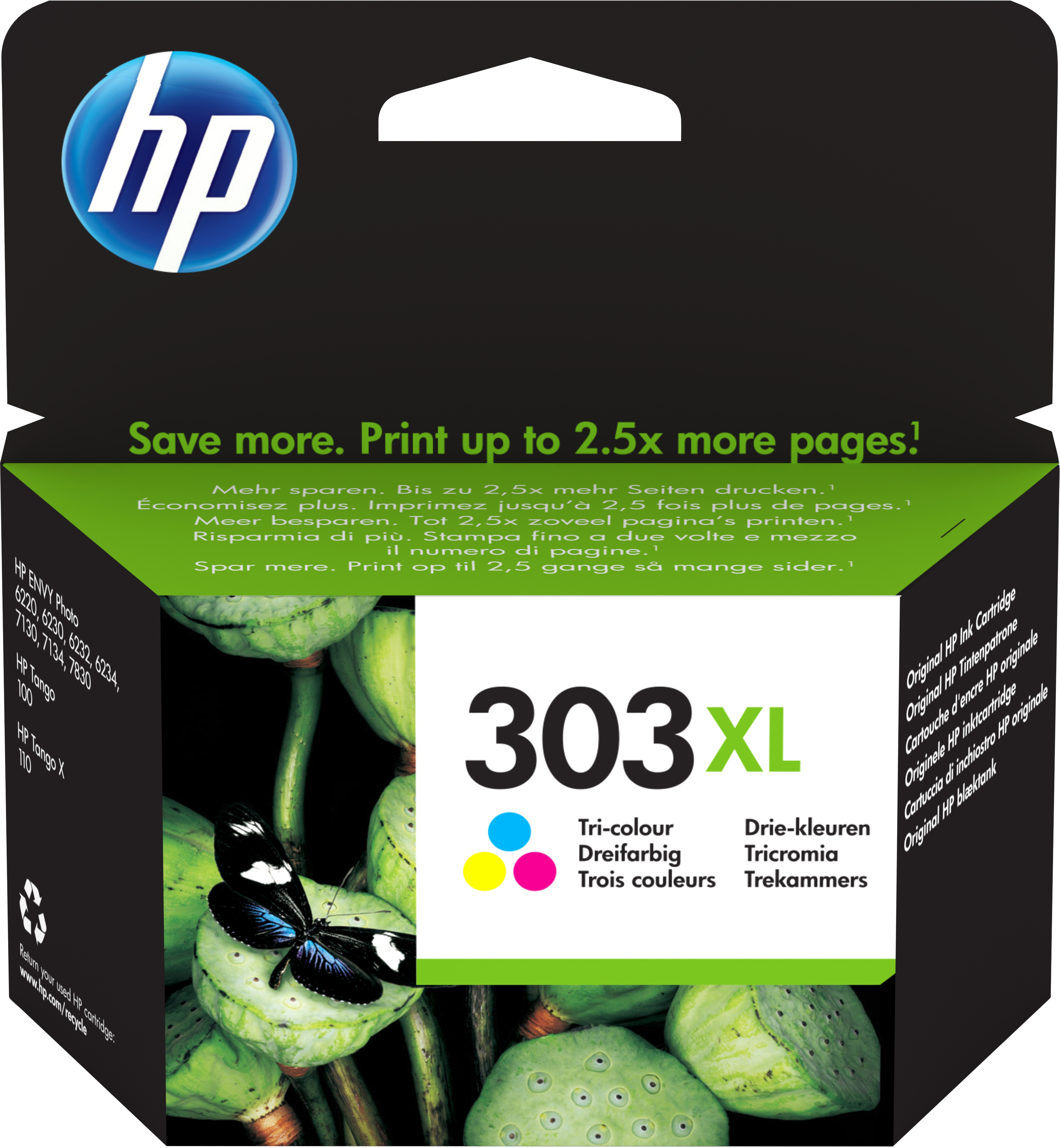 HP 303XL Colour Ink for ENVY Photo 6232