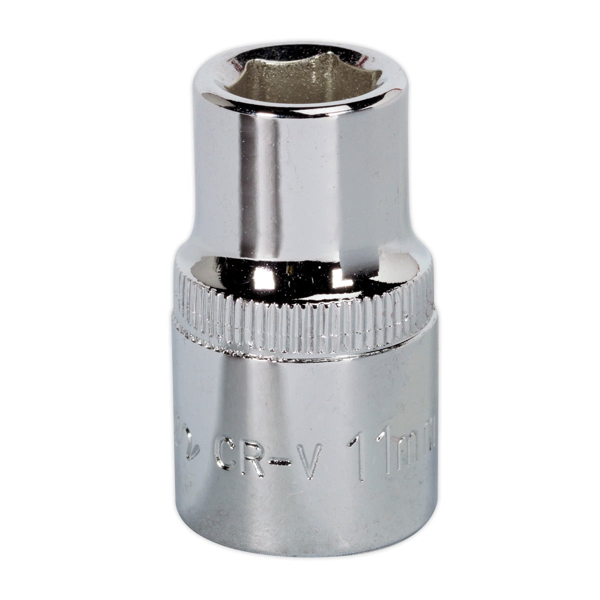 Sealey SP1211 Premier Fully Polished Socket 1/2""Sq Drive 11mm