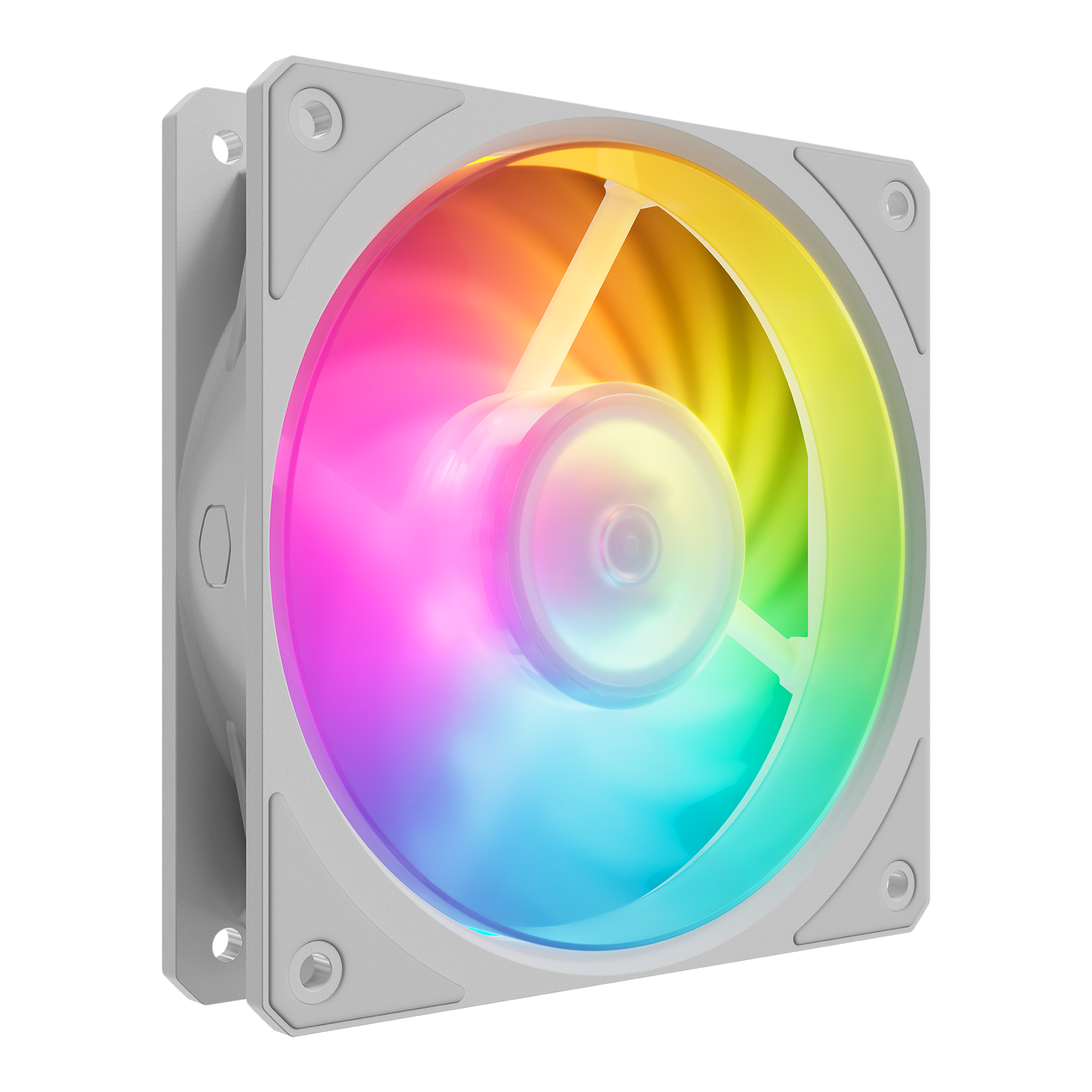 Cooler Master Mobius 120P ARGB - Gen 2 120mm 2400 RPM PWM Case Fan - White