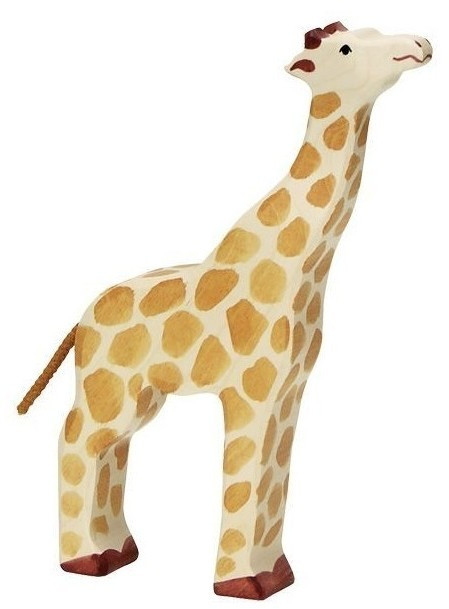 HOLZTIGER Giraffe aus Holz - Kopf hoch - Bild 7