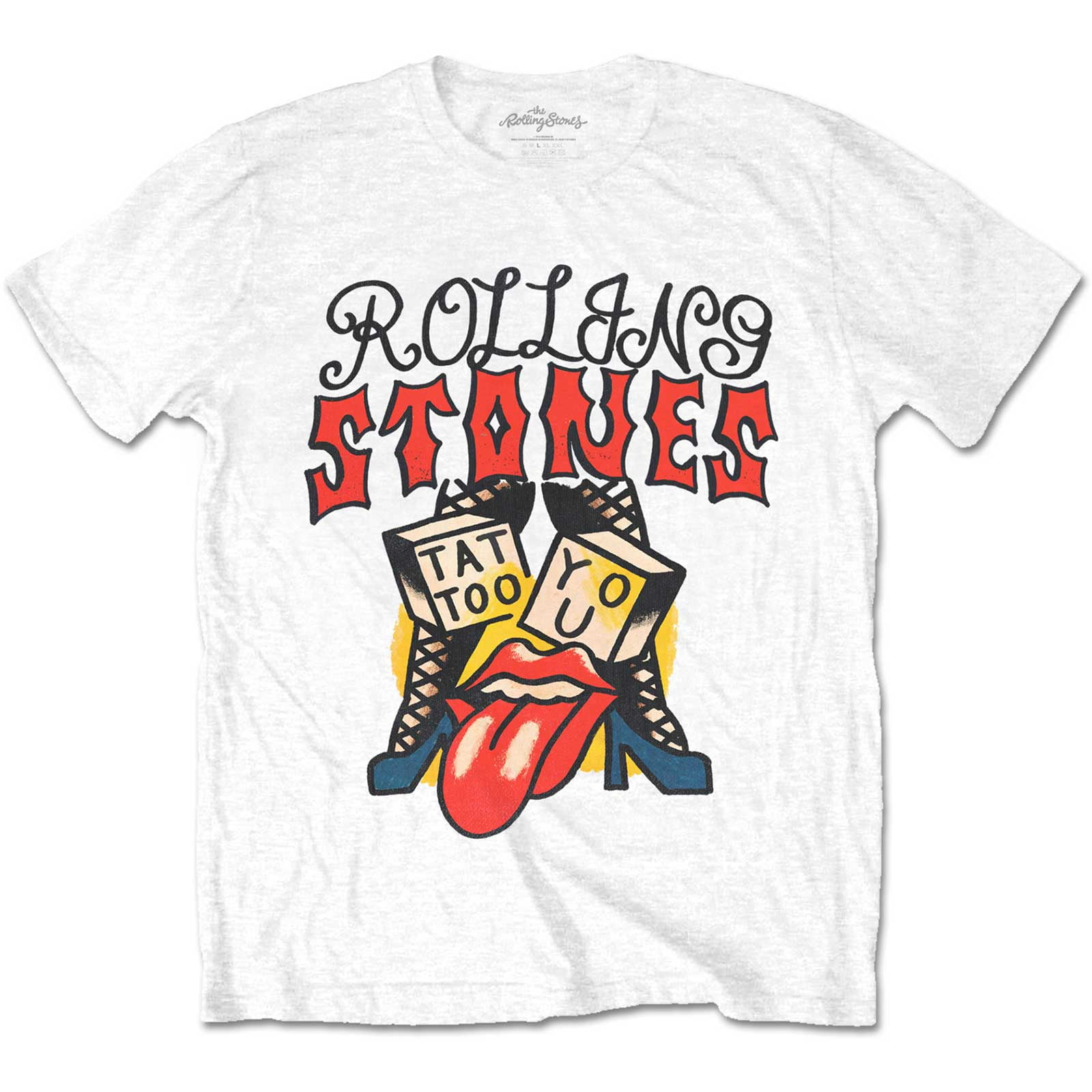 Rolling Stones Men's White (S, ) The Tattoo You Ii T Shirt