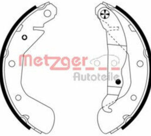 Original Metzger Brake Shoe Set MG 953 for Opel