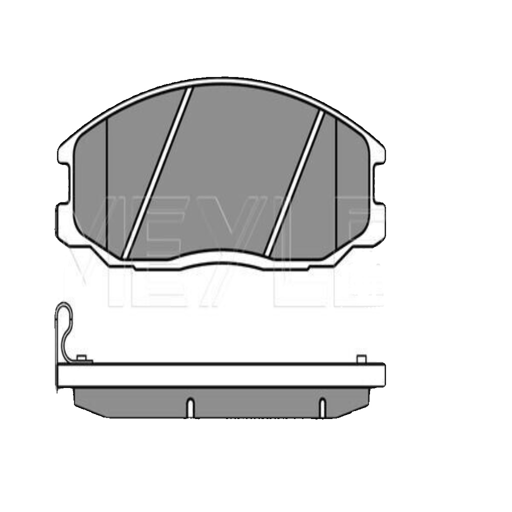 Original MEYLE Brake Pad Set Disc Brake 025 235 6916/W for Hyundai
