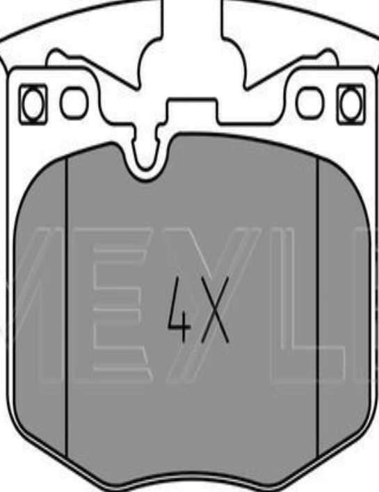 Brake pads Front Axle 025 224 2520/PD MEYLE for BMW TOYOTA