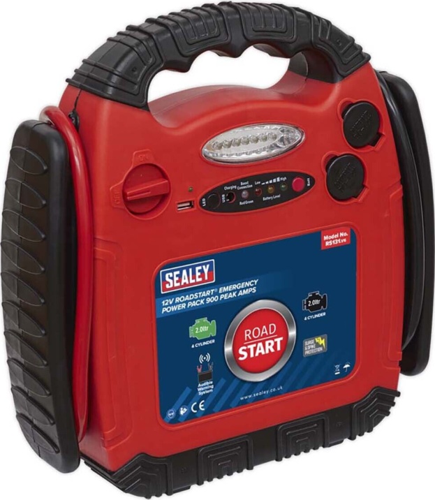Sealey RS131 RoadStart 12V Emergency Jump Starter 900 Peak Amps
