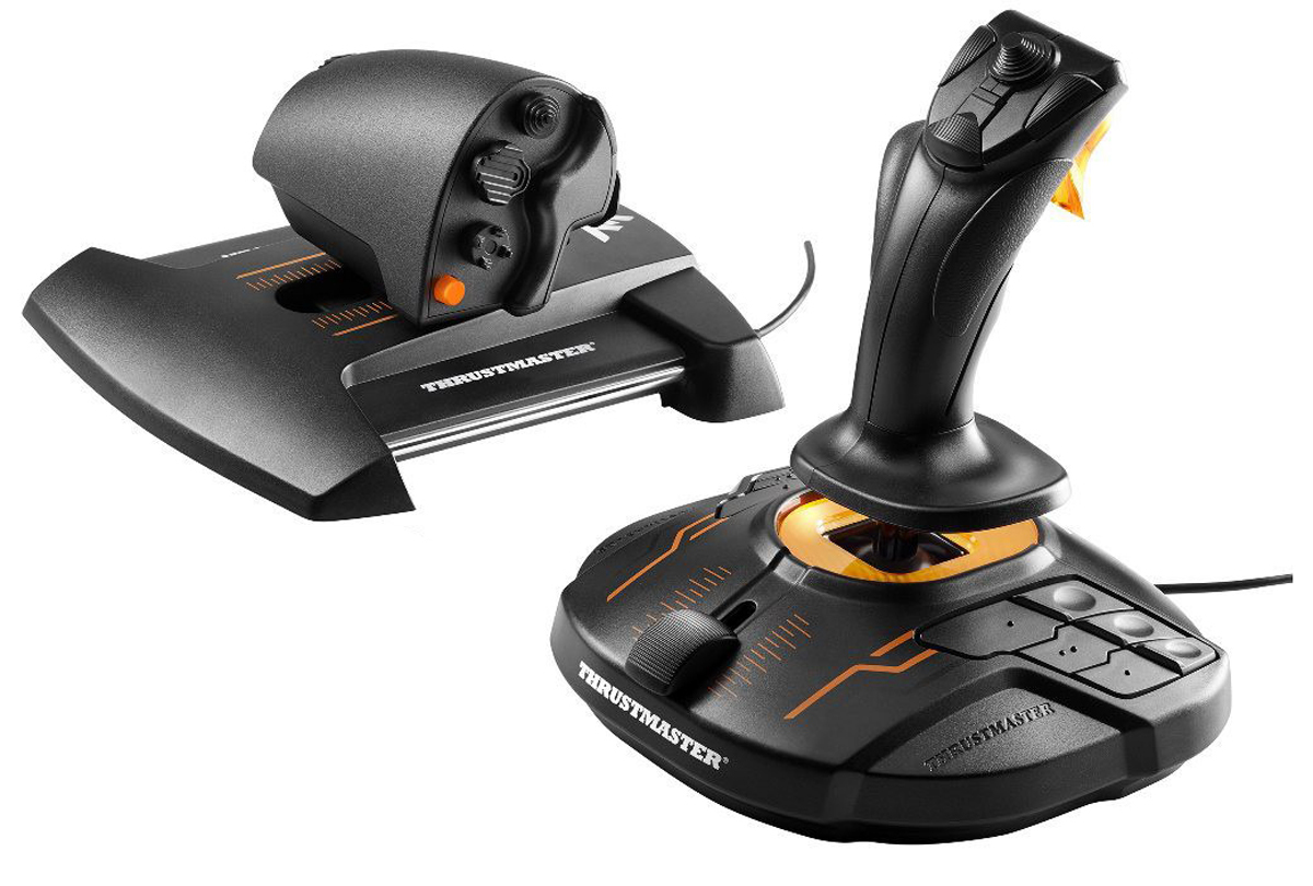 Thrustmaster T-16000M FCS Hotas Black, Orange USB Joystick Analogue / Digital