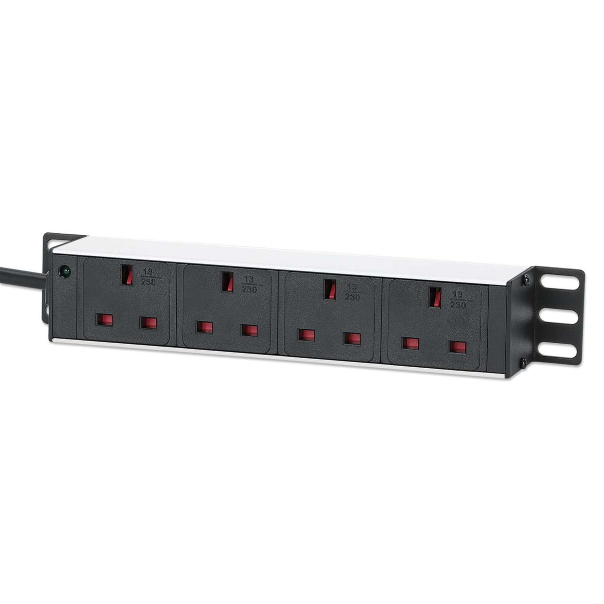 Intellinet 10In Pdu 1U 6-Way Uk Ac Plugs-Indicator Light