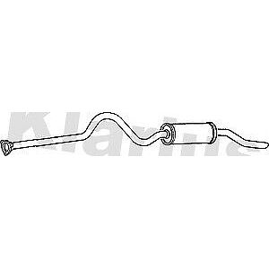 Klarius box with tail pipe fits Land Rover 110 2.5 3.5 86-92 LR97E