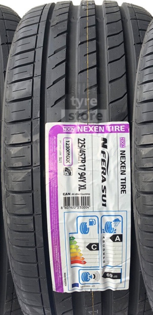 1 x 225/45R17 94Y XL Nexen N'Fera SU1 Tyre, 2254517 - Extra Load (New)