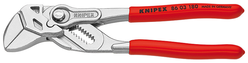 Knipex Pliers Wrench PVC Grip 180mm - 40mm Capacity